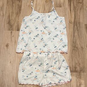 Rae Dunn Women’s Beach Print Set, Size M